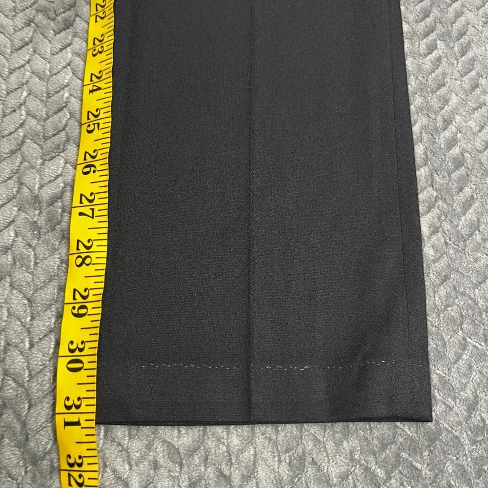 Zara Man Dress Pants Mens Black Flat Front‎ Basic Trousers Size 31x31